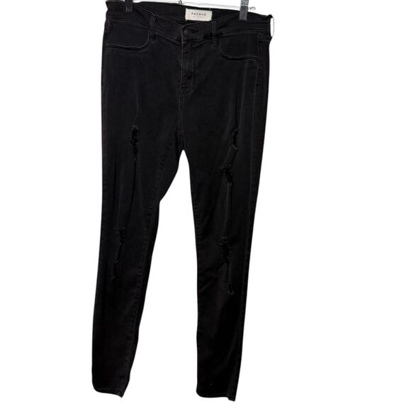 Pacsun ripped leggings black size 28 - Picture 1 of 7